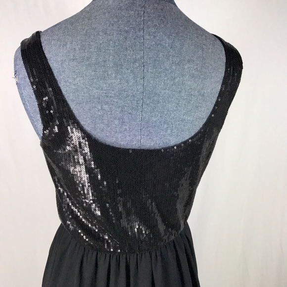 Nollie Women's Size M Black Solid Dress w/ Sequins - Picture 4 of 8
